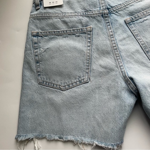 ZARA DENIM SHORTS MID-RISE - Picture 4 of 8